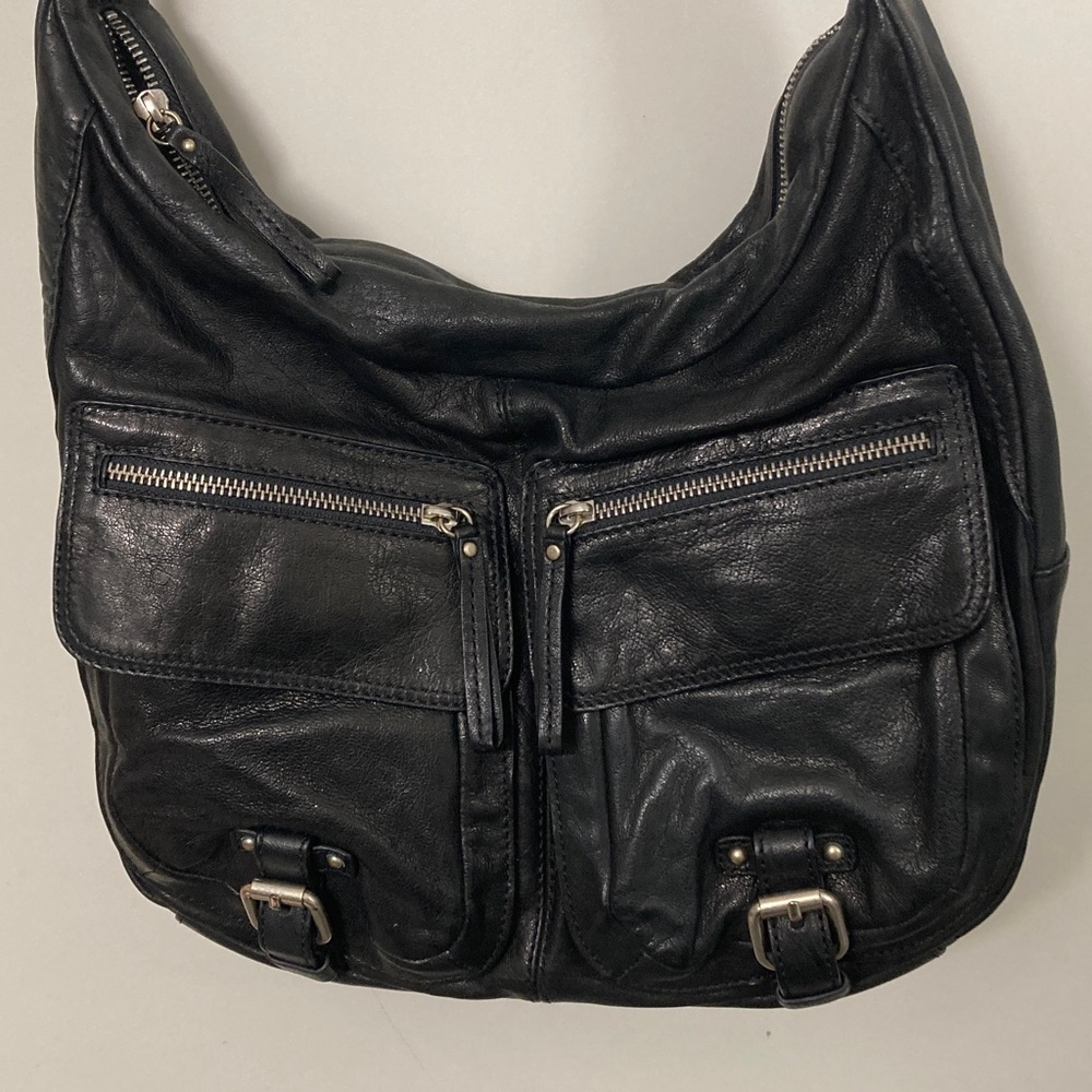Banana Republic Black Genuine Leather Crossbody bag